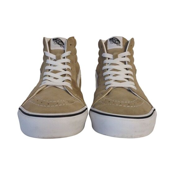 Vans Sk8 Hi Taos Taupe Canvas Suede Mix Skate Sneakers Men's Size 10.5 - Picture 9 of 15